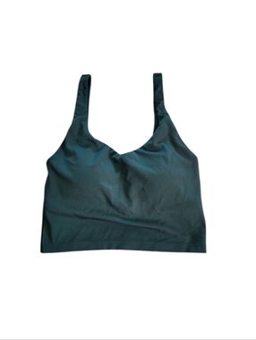 Offline By Aerie Forest Green Scoop Neck Crop Top